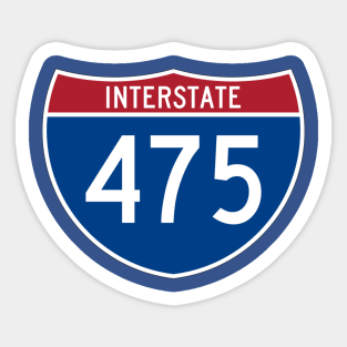 I 475 Michigan Highway Sticker